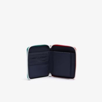 Lacoste Roland Garros Panama Hat Print Small Zippered Wallet - Peněženka Dámské Béžový | CZ-N3cfFf